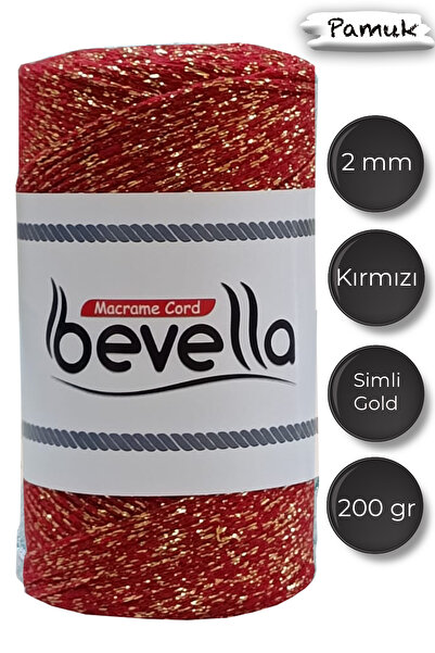 Bevella Macrame Cord Ultra Simli 2 mm Makrome İpi 200 gr