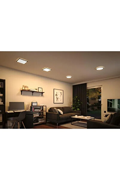 luxshome 18w Sıva Üstü Siyah Kasa Kare Metal Kasa Led Panel Sarı Işık Salon - Oturma odası - Yatak Odası