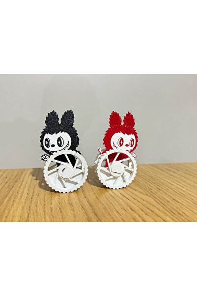 ATOLYETASBAHCE Rotating Wheel Labubu Double Set Toy - Surprise Colorful