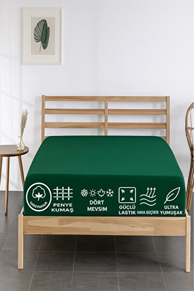 Madame Home Double Fitted Sheet Combed Cotton Corner Depth 30cm