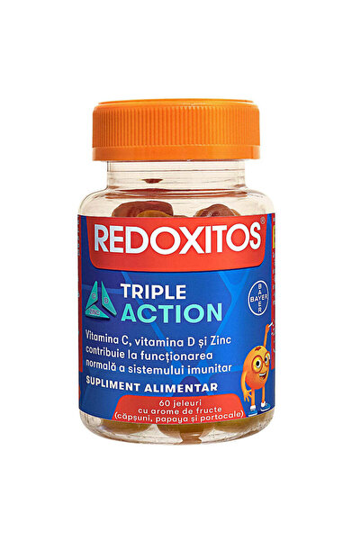 Bayer Redoxitos Τριπλής Δράσης Ζελέ Βιταμίνης C, 60 Ζελέ