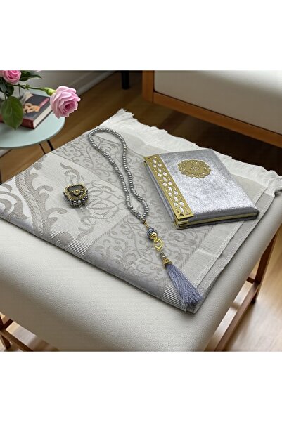 Hac AVM Çeyizlik ve Hediyelik Özel Kutulu Seccade Tesbih Zikirmatik ve Kadife...