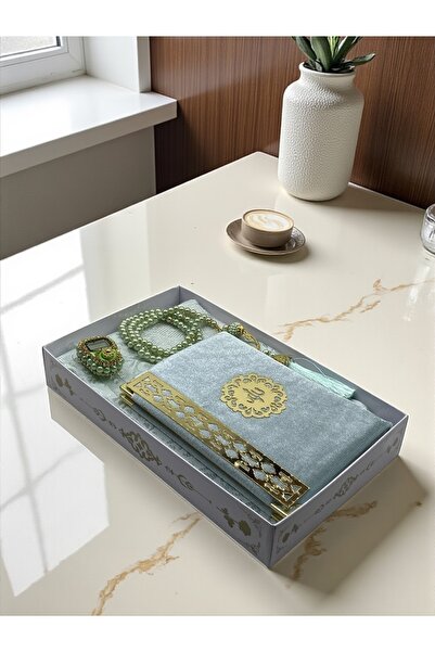 Hac AVM Çeyizlik ve Hediyelik Özel Kutulu Seccade Tesbih Zikirmatik ve Kadife...