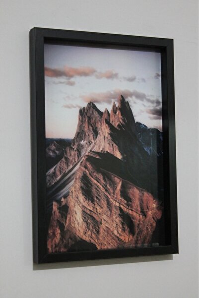 LİFE GLOBAL Picture Frame Black 20X30 Single Piece with Picture and Pvc Protection