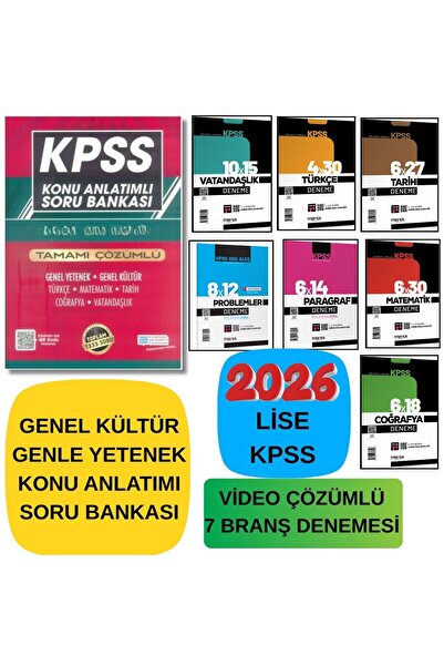 Evrensel Yayınları 2026 KPSS ORTAÖĞRETİM (LİSE ) Genel Yetenek Kültür Çözümlü...