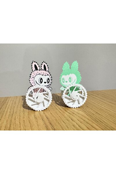 ATOLYETASBAHCE Rotating Wheel Labubu Double Set Toy - Surprise Colorful