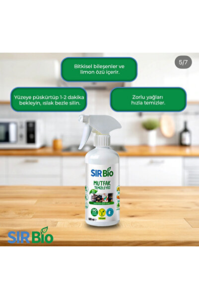 SIR Bio Bitkisel Özlü Leke Çıkarıcı Ve Mutfak Temizleyici 2’Li Set