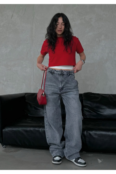 komera Skatır Balloon Smoked Snow Wash Jeans