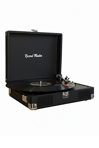 Record Master RM-311 Pikap - Tüm Plaklar İle Uyumlu- Power Banklere Bağlanarak Kullanılabilme