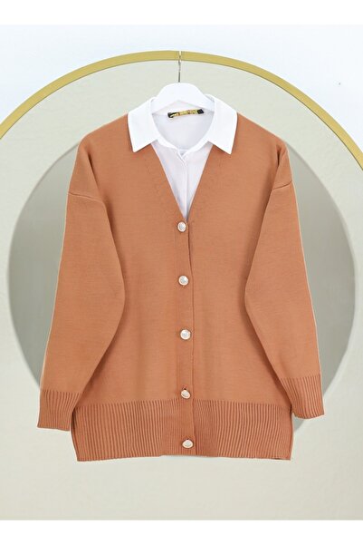 HİJABAYA Ζακέτα με κουμπιά με λαιμόκοψη