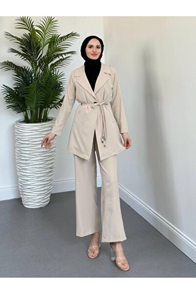 HİJABAYA Σετ παντελόνι με διπλό γιακά με διπλό κορδόνι