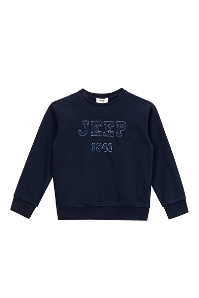 JEEP Baskılı Erkek Çocuk Lacivert Sweatshırt J5WB-SWT7714