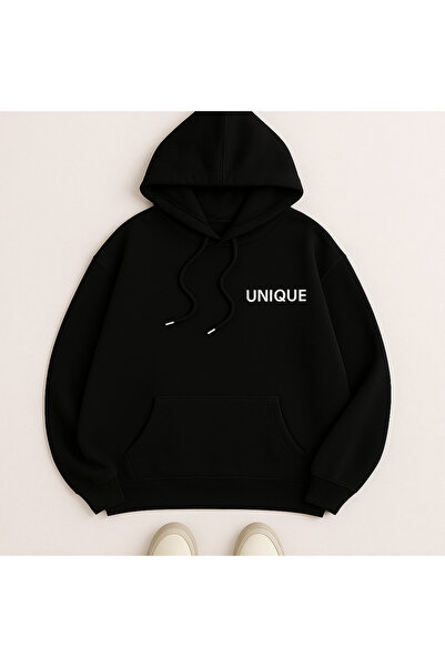 CLASSY.MODA Φούτερ με κουκούλα και τσέπη καγκουρό, μεγάλου μεγέθους, με γράμμ...