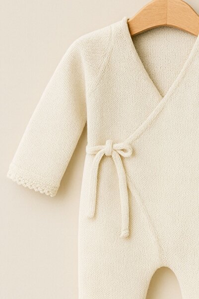 Minytrendy Girl Boy Baby Children Knitwear Children's Winter Kimono Tie-Up Newborn Jumpsuit Baby Gift