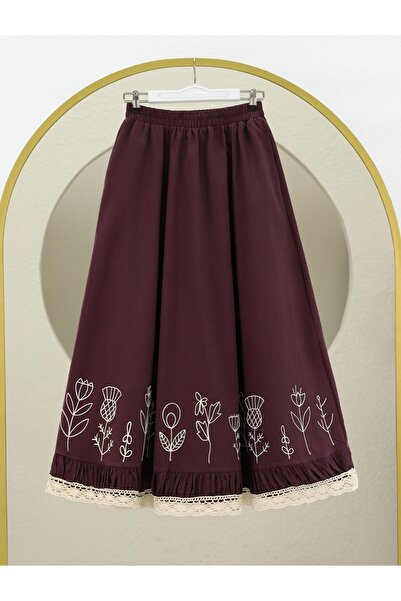 HİJABAYA Φούστα με δαντέλα με ελαστική μέση