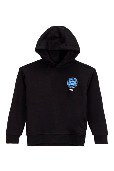 Jeep Baskılı Erkek Çocuk Siyah Sweatshırt J5WB-SWT7727