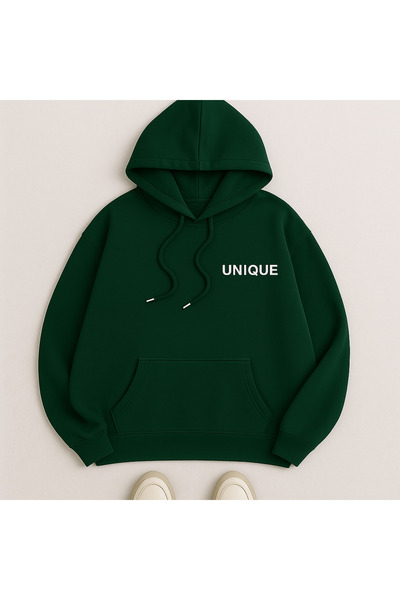 CLASSY.MODA Φούτερ με κουκούλα και τσέπη καγκουρό, μεγάλου μεγέθους, με γράμμ...