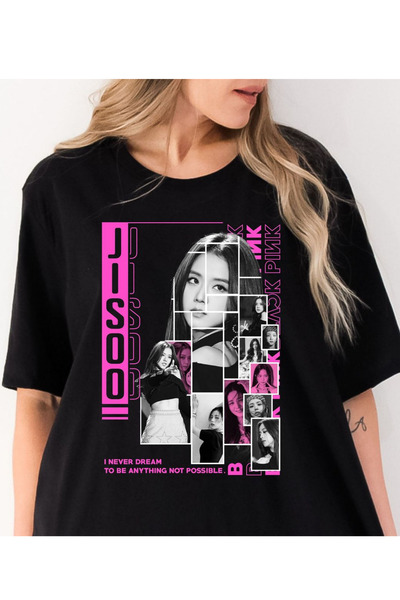 barsdepo Μπλουζάκι με στάμπα BLACKPINK, Μπλουζάκι Υπερμεγέθη Unisex Λευκό Παι...