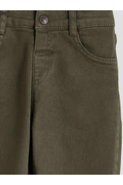 LC Waikiki LCW KidsHaki Beli Ayarlanabilir Lastikli Erkek Çocuk Pantolon