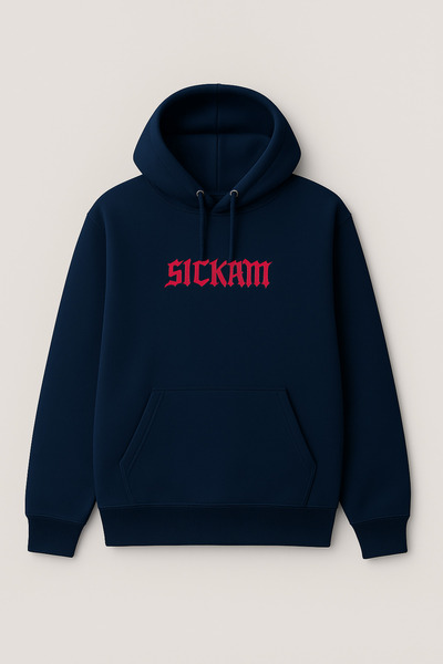 CLASSY.MODA Φούτερ με κουκούλα και τσέπη καγκουρό, μεγάλου μεγέθους, με γράμμ...