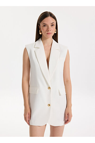 Just Cavalli Kırık Beyaz Kadın Yelek 78PAP710