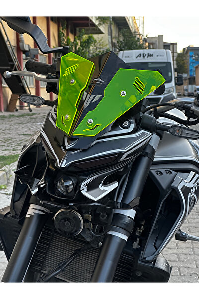 Yamaha MT25 YENİ KASA SPOR SPERLİK ÖN CAM (SİYAH-NEON YEŞİL)