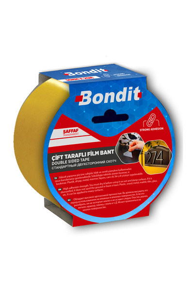 Bondit Transparent Double-Sided Adhesive Tape BNS2425, 24mm x 25m, Water, Humidity and Temperature Resistant