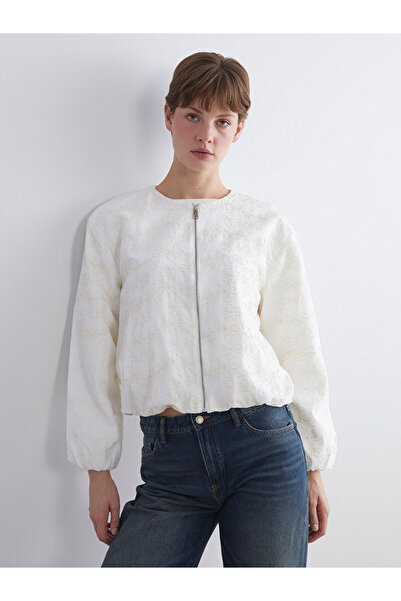 LC Waikiki Жіноча куртка з вишивкою на комірі