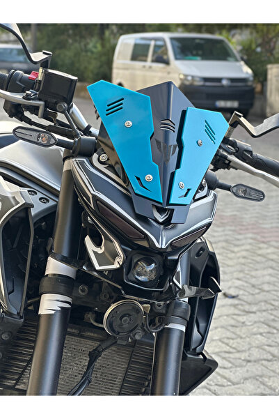 Yamaha MT25 YENİ KASA SPOR SPERLİK ÖN CAM (SİYAH-TURKUAZ)