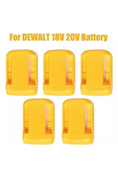 choice2 حامل تخزين أدوات من دي والت، مكون من 5 قطع، باللون الأصفر، مناسب لبطاريات ليثيوم أيون 18 فولت من ماكيتا/بوش/دي والت/ميلووكي