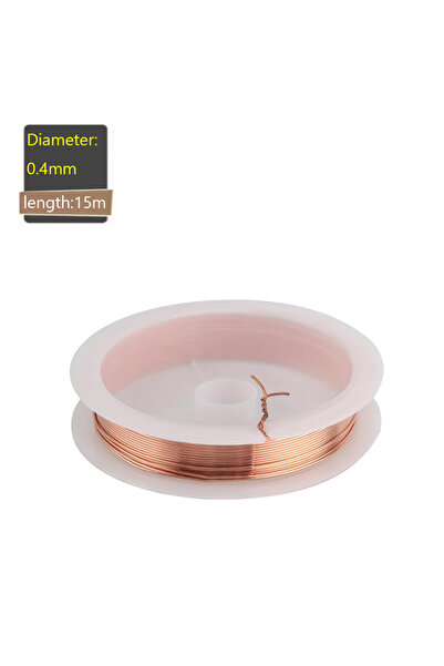 Choice4 سلك نحاسي مطلي بالورنيش بطول 0.4 مم وبطول 15 مترًا، كابل بطول 0.1 مم ...