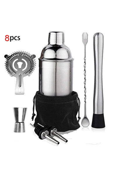 Choice1 مجموعة شاكر كوكتيل من الفولاذ المقاوم للصدأ سعة 550 مل، 8 قطع، 1/3/6/9/11 قطعة، خلاط كوكتيل، نبيذ مارتي