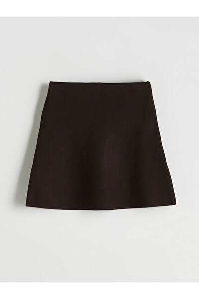 LC Waikiki Elastic Waist Knitwear Mini Skirt