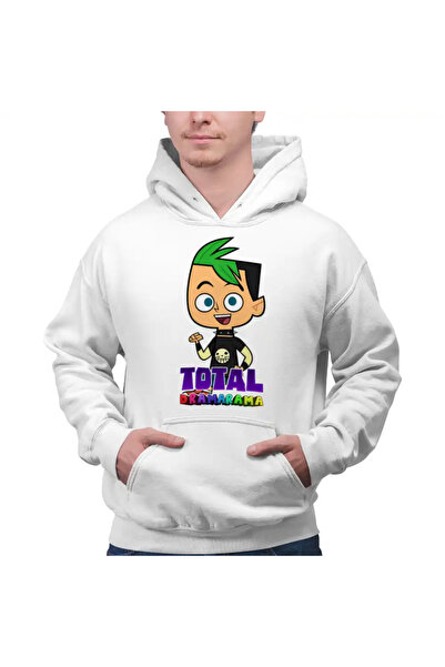 OEM Ανδρικό Φούτερ με Κουκούλα Total Drama Νηπιαγωγείου Duncan Drama Frame