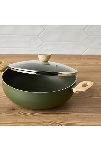 Generic Olivia Press Aluminium Kadai - 28 cm