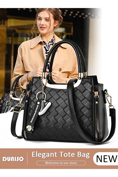 fun zone DUNISO Women's Vintage Tote Bag Handbags Faux Leather Shoulder Bag L...