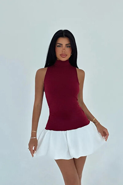 Babydoll Balıkçı Yaka Elbise