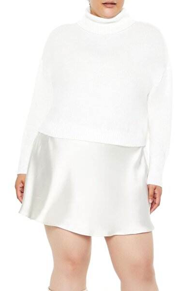 Forever 21 Plus Size Boğazlı Kazak