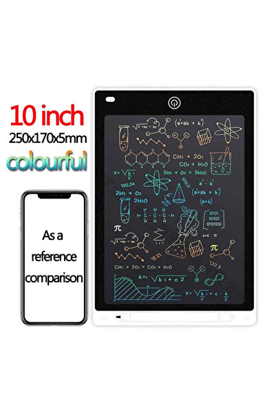 Choice7 لوح كتابة LCD ملون مقاس 10 بوصات، لوحة رسم للأطفال، لوحة رسم جرافيتي،...