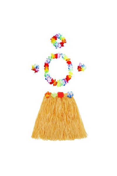 ForWhat Set de 2 brățări cu coroană cu colier colorat cu fustă portocalie pen...