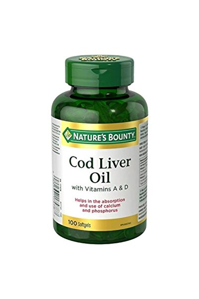 Natures Bountyy كبسولات زيت كبد سمك القد PP 100 كبسولة