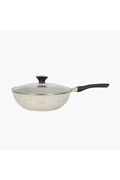 Generic Sonex Eden Die Cast Aluminium Wok - 26 cm