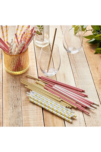 Generic Casa 100-Piece Paper Drinking Straw Set