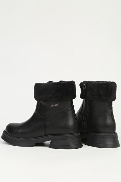 Pierre Cardin Siyah Yarım Kürklü Bot PC-55268