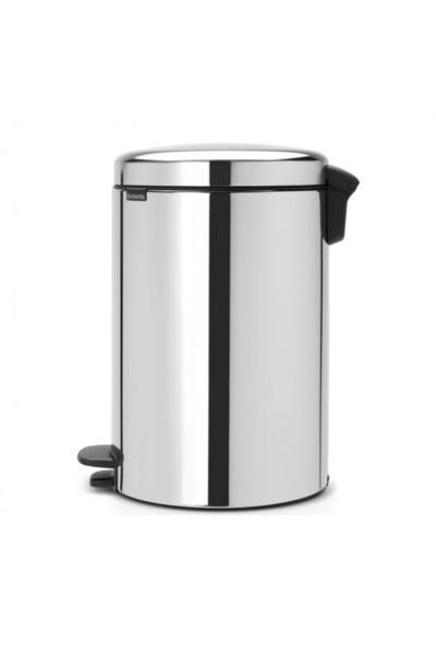 Brabantia NewIcon 649040 Pedal Bin, 20 l, Soft Close, Anti-Slip Base, Stainless Steel