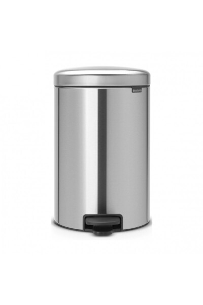 Brabantia NewIcon 649041 Pedal Bin, 20 l, Soft Closing, Anti-Slip Base, Stainless Steel/Matt