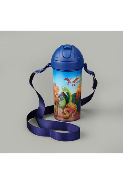 Renga Cosmo Dinozor Figürlü 3D Tritan Matara - Renkli - 415 ml