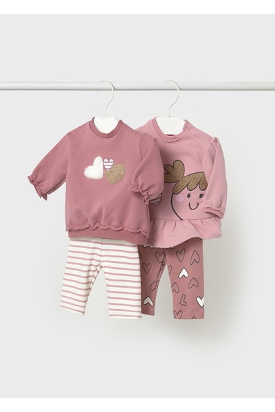 MAYORAL Kız Çocuk Tayt Seti Kışlık 4 Parça Orkide