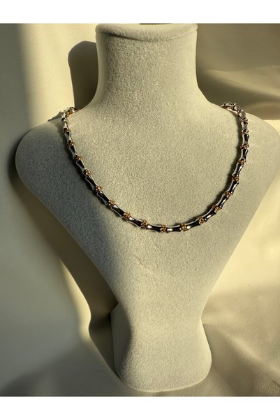 LUSORA ACCESORY Lusora Accessory Serenay Model Silver Color Necklace Chain – Leyla Avukat Design Necklace