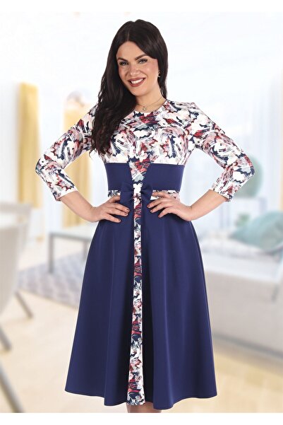 AD Fashion Rochie bleumarin cu funda 84R05i1353 - 38 EU